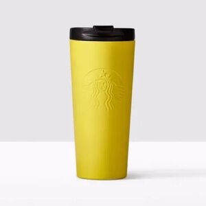 Starbucks Yellow Coffee Tea Tumbler 16oz